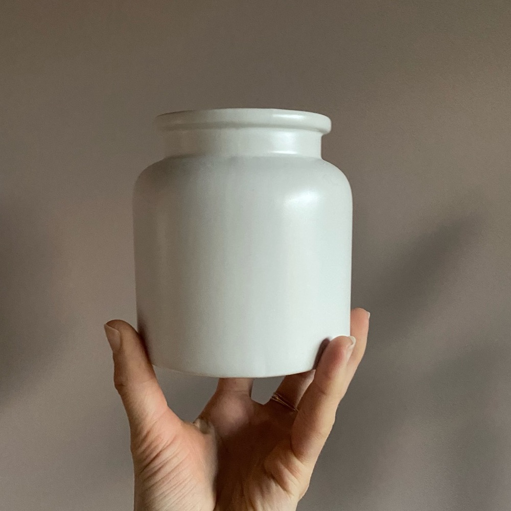 CB2 White Vessel